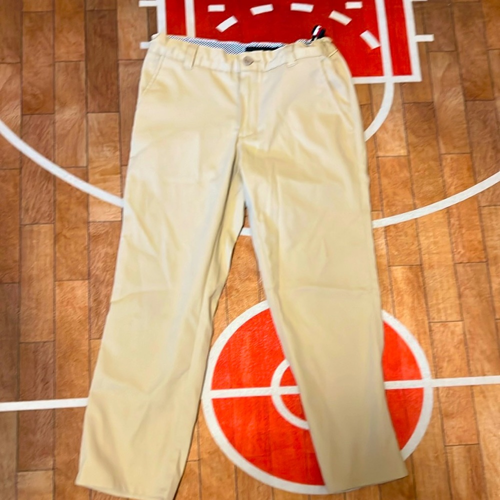 Performance golf or dress Tommy Hilfiger boys khakis w adjustable waistband